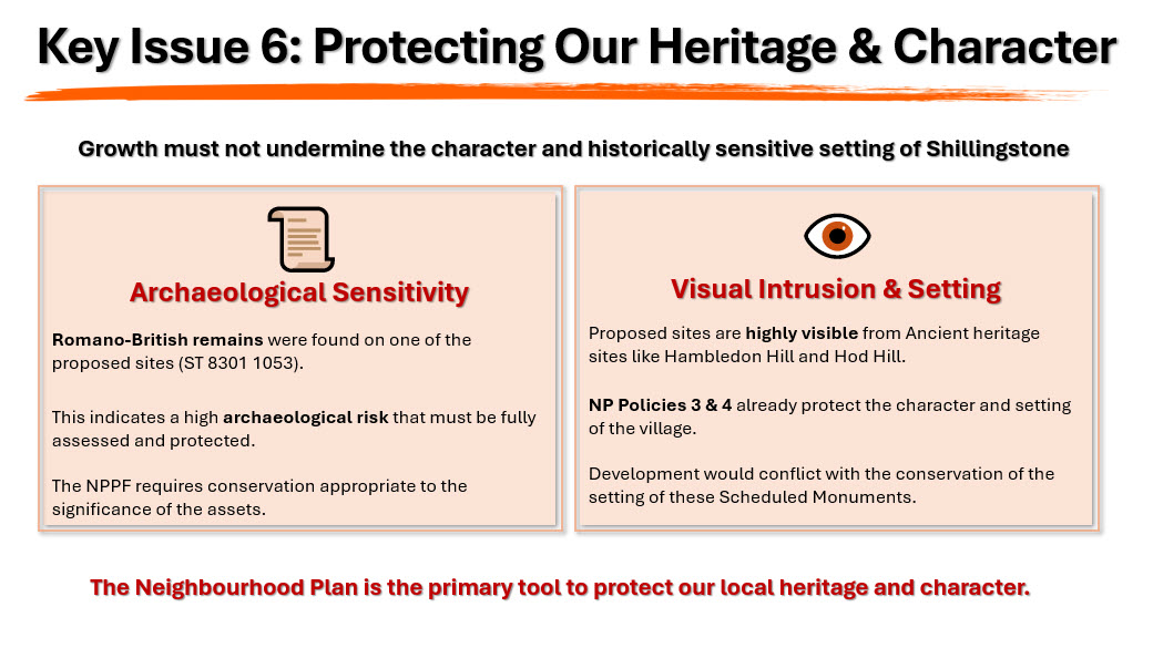 Key Issue 6: Protecting Our Heritage & Character 